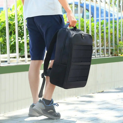 Solar powered backpack  Backpack with solar charger  USB charging backpack  Solar charging laptop backpack  Best solar backpack for travel  Waterproof solar backpack  Anti-theft solar powered backpack  Solar backpack for camping and hiking